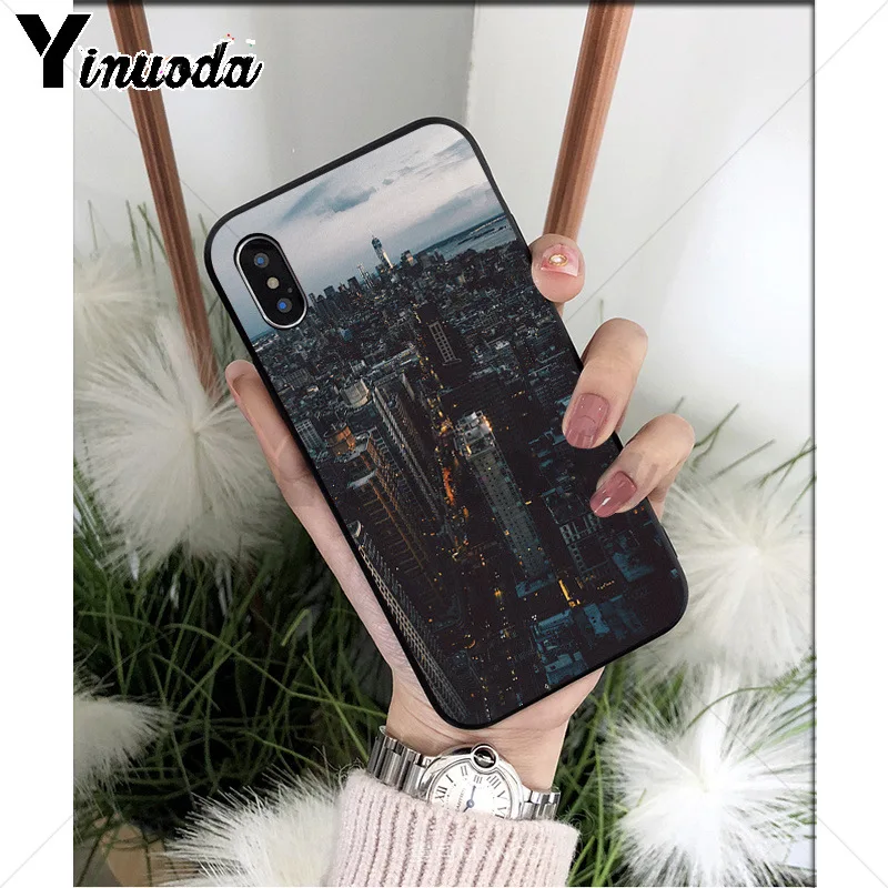 A8 Yinuoda Нью-Йорк ТПУ Мягкий силиконовый чехол для телефона iPhone 6S 6plus 7 7plus 8 8Plus X Xs MAX 5 5S XR - Цвет: A8