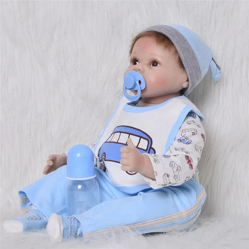 Reborn Baby Doll Мягкие плюшевые игрушки Реалистичные дети настоящие Boneca подарок Bebe