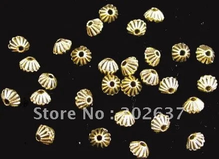 Бесплатная доставка 900 золото под старину conrrugated bicone разделительные бусины