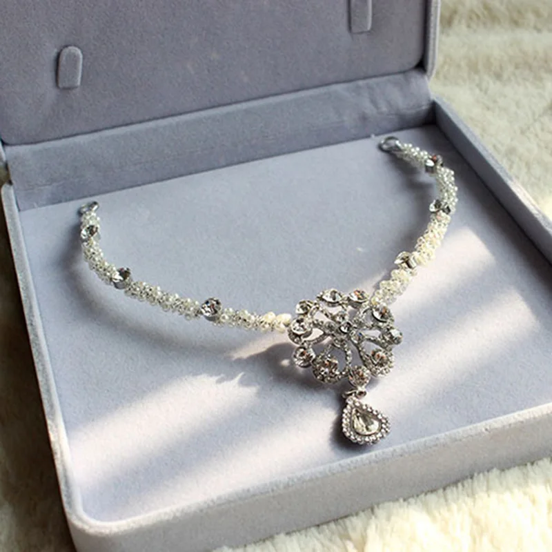 Новинка Высококачественная головная повязка ручной работы женский жемчужный