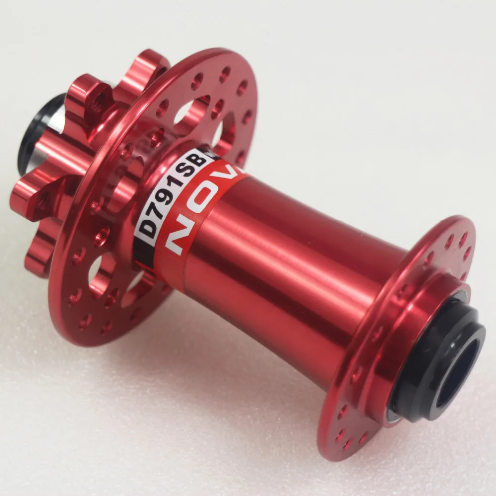 Novate D791SB передний mtb diac hub 155g красный 24 28 32H концентратор из углеродного волокна |