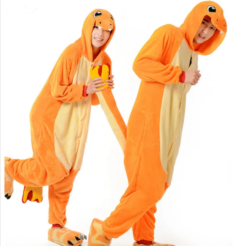 Аниме Pijama мультфильм унисекс для взрослых Огненный Дракон пижамы Косплэй костюм