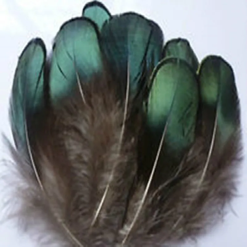 Feather Retail 50 pcs/lot DIY Peafowl Natural Peacock Green Feathers Jewelry Hair Wedding Dress Accessories Peacock Feathers