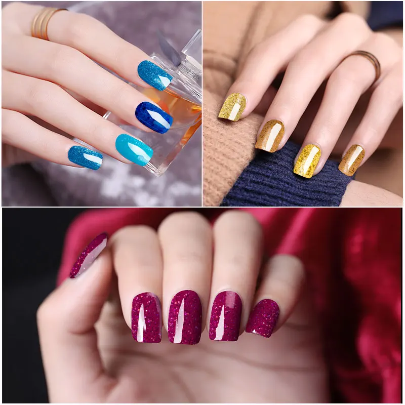 Гель лак для ногтей Modelones светодиодная лампа ослепляющий блеск УФ золотого цвета