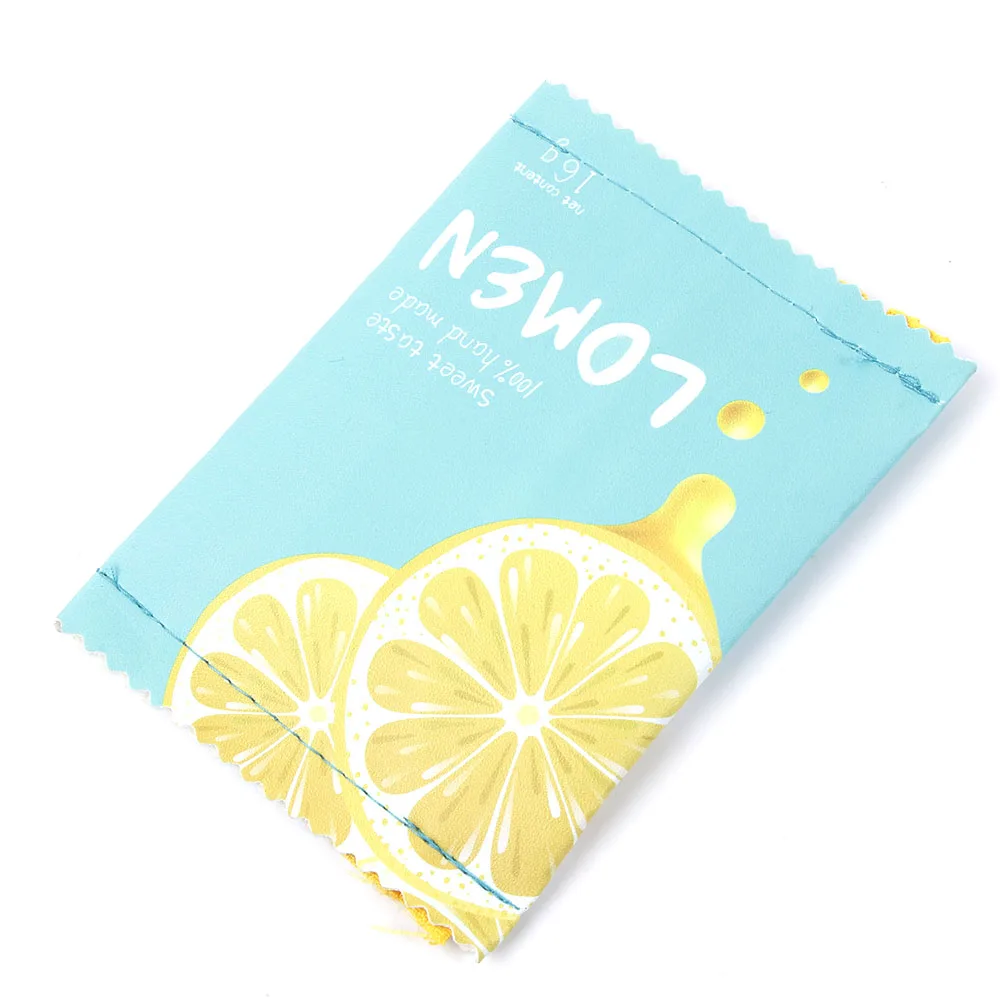 Креативные кошельки из искусственной кожи мультяшный принт с фруктами лимонный