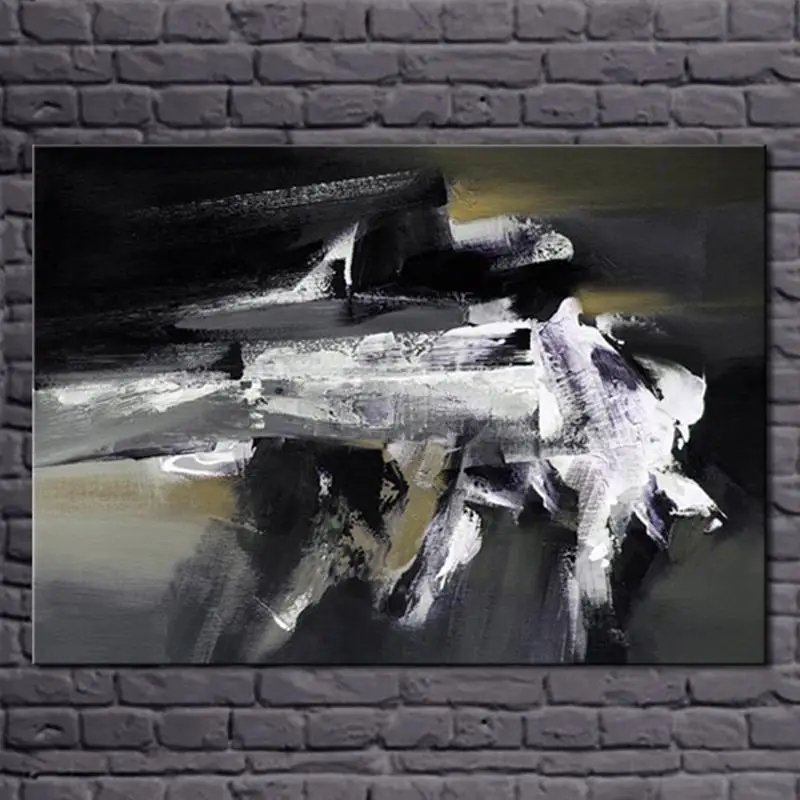 2016 новейший дизайн Горячая продажа 100% ручная роспись простой акриловый черный