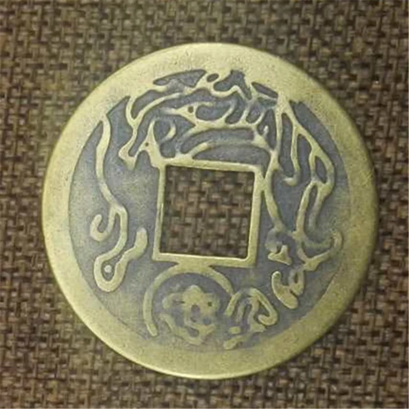 Диаметр 4 2 см Античная Медная монета памятная Чистая медь Qianlong Tongbao медная