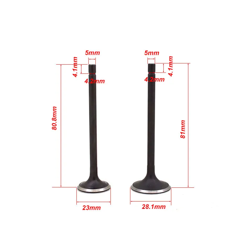 Motorcycle Engine Valve Intake Exhaust Stem Valve For KYMCO Apex 125 150 125cc 150cc Engine Spare Parts