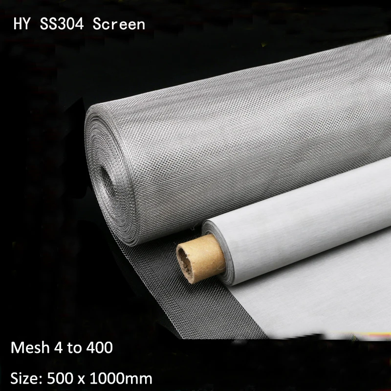 

L = 1000 мм W = 500 мм сетчатый стальной тканевый фильтр для микроэкрана аксессуаров для проволочного фильтра
