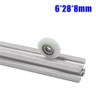 1 шт. Запчасти для 3D принтера 6*28*8 мм R колесо, 626ZZ резиновый подшипник, нейлоновое колесо для алюминиевого профиля 2020