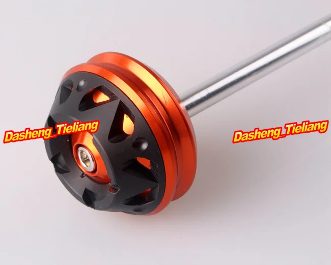

For Yamaha T-MAX 530 2008 2009 2010 2011 2012 2013 CNC Stator Cover Slider Frame Protector Crash, Orange, Aluminum Alloy