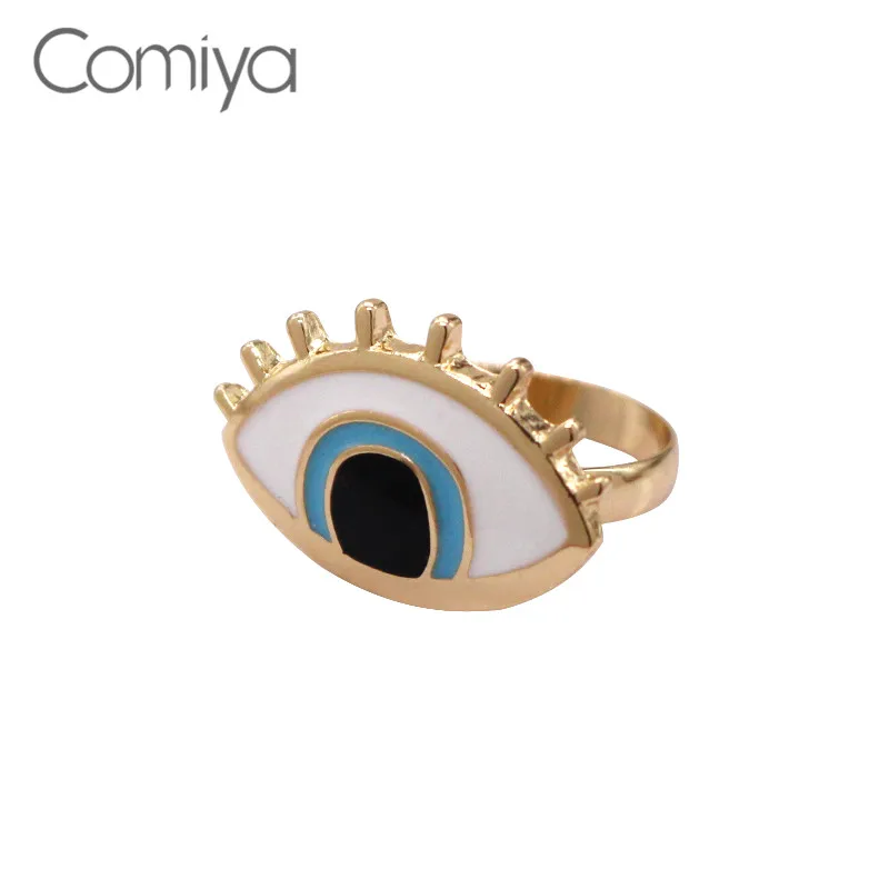 Comiya сплав золотого цвета Bague Homme ювелирные изделия Большой эмаль подарок Анель