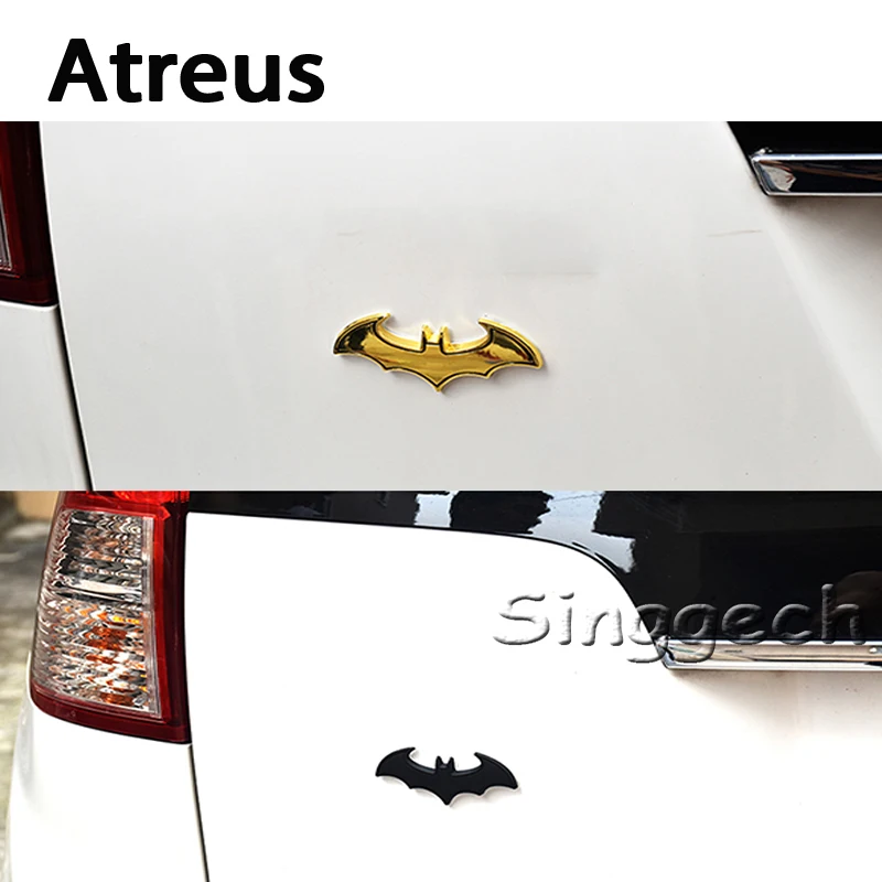 Автостайлинг Atreus 1 шт. Мультяшные наклейки летучая мышь для Mercedes w203 w204 w211 Benz Peugeot 307