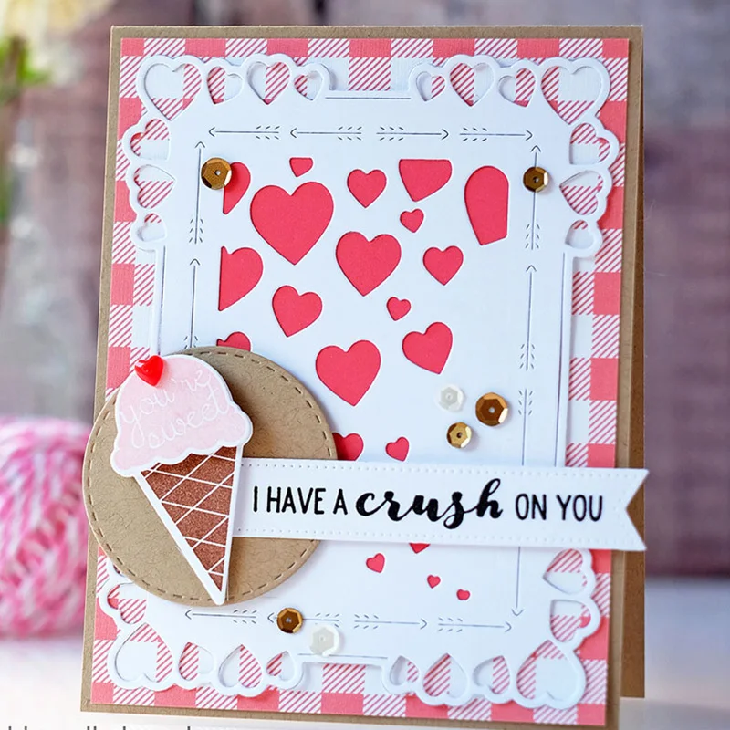 AOKEDIY Love box металлические штампы Скрапбукинг металлические Вырубные штампы ремесленные штампы высечки тиснение карты сделать трафаретная рамка