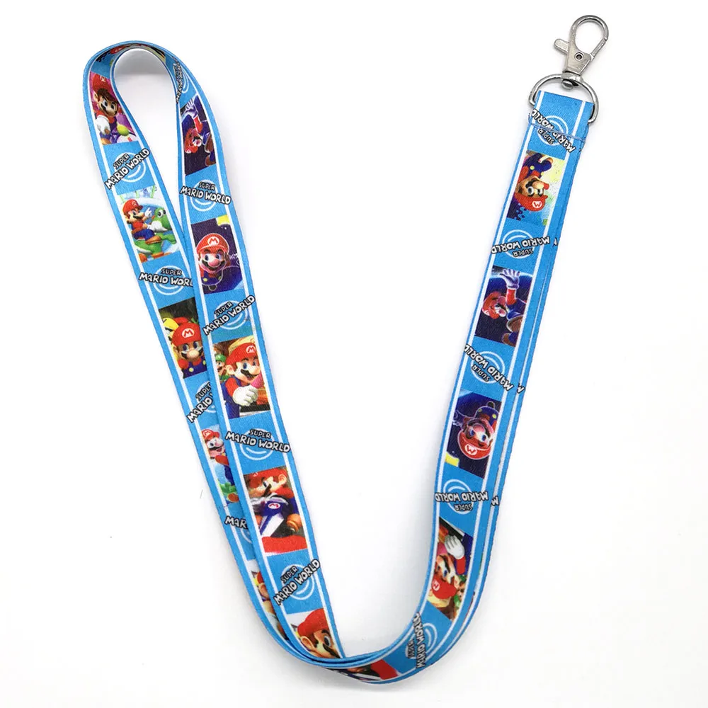 NO 3 Super Mario Bros шейный ремешок для сотового телефона ID Card Key Lanyard PCXB - Цвет: NO 3
