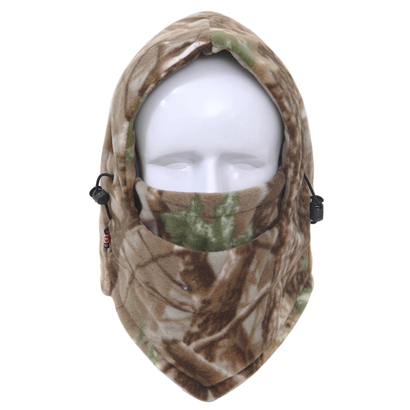 Камуфляжная Теплая Флисовая Балаклава с капюшоном зимняя шапка|winter masks face|winter hat