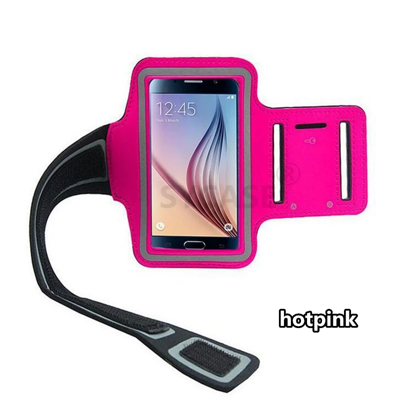 hotpink SYCASE 5,1 inch Gym чехол для samsung S5 S6 S7 S8 спортивные нарукавная повязка для бега сумка для P10 держатель телефона Универсальный нарукавный спортивный чехол Чехол - Цвет: hotpink