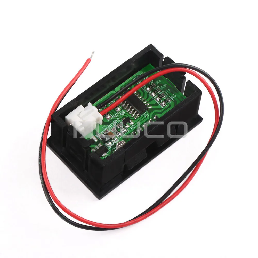 Цифровой вольтметр 5 шт./лот постоянный ток 3 ~ 30 в зеленый светодиодный измеритель