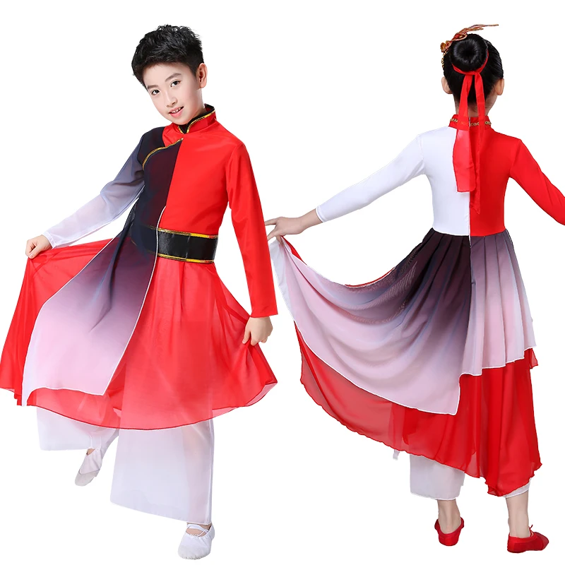 New men and women children's classical dance costumes elegant beautiful Chinese style folk performance clothing | Тематическая