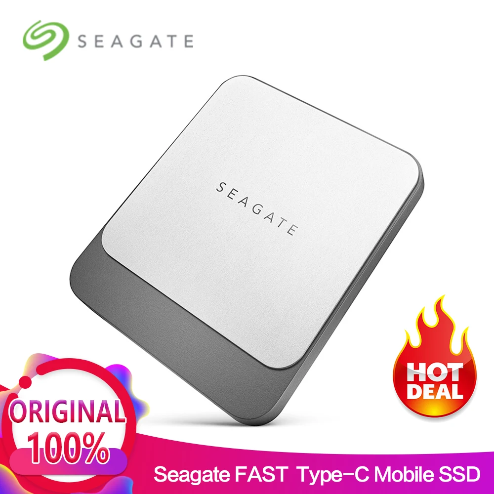 Seagate Быстрый SSD 250 ГБ 500 1 ТБ 2 портативный внешний жесткий диск для настольного