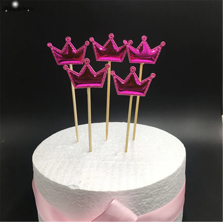 5 шт. Микки и Минни Мышь Глава торт Топпер кекс флаги Baby Shower сувениры для мальчиков