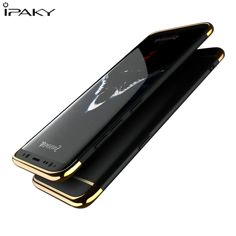 Чехол накладка ipaky для samsung galaxy S 8 S7 edge S8 plus чехлы и s7edge S8plus 3 в 1 Жесткий из