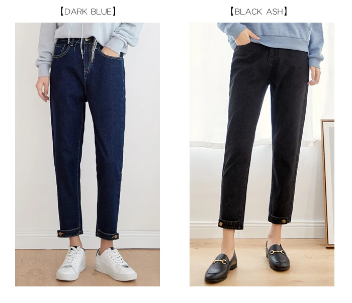 LEIJIJEANS, Новое поступление, весенние шаровары, повседневные свободные женские джинсы, средняя талия, черные, Ретро стиль, свободные, размера плюс, джинсы для женщин 9003