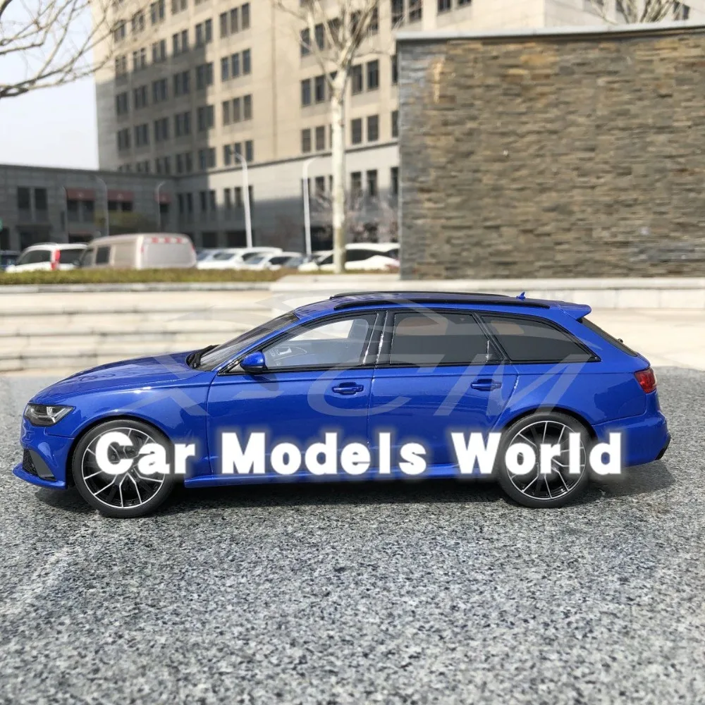 Полимерная модель автомобиля для GT Spirit RS6 (C7) Nogaro Edition (синий) 1:18 GT719 + маленький