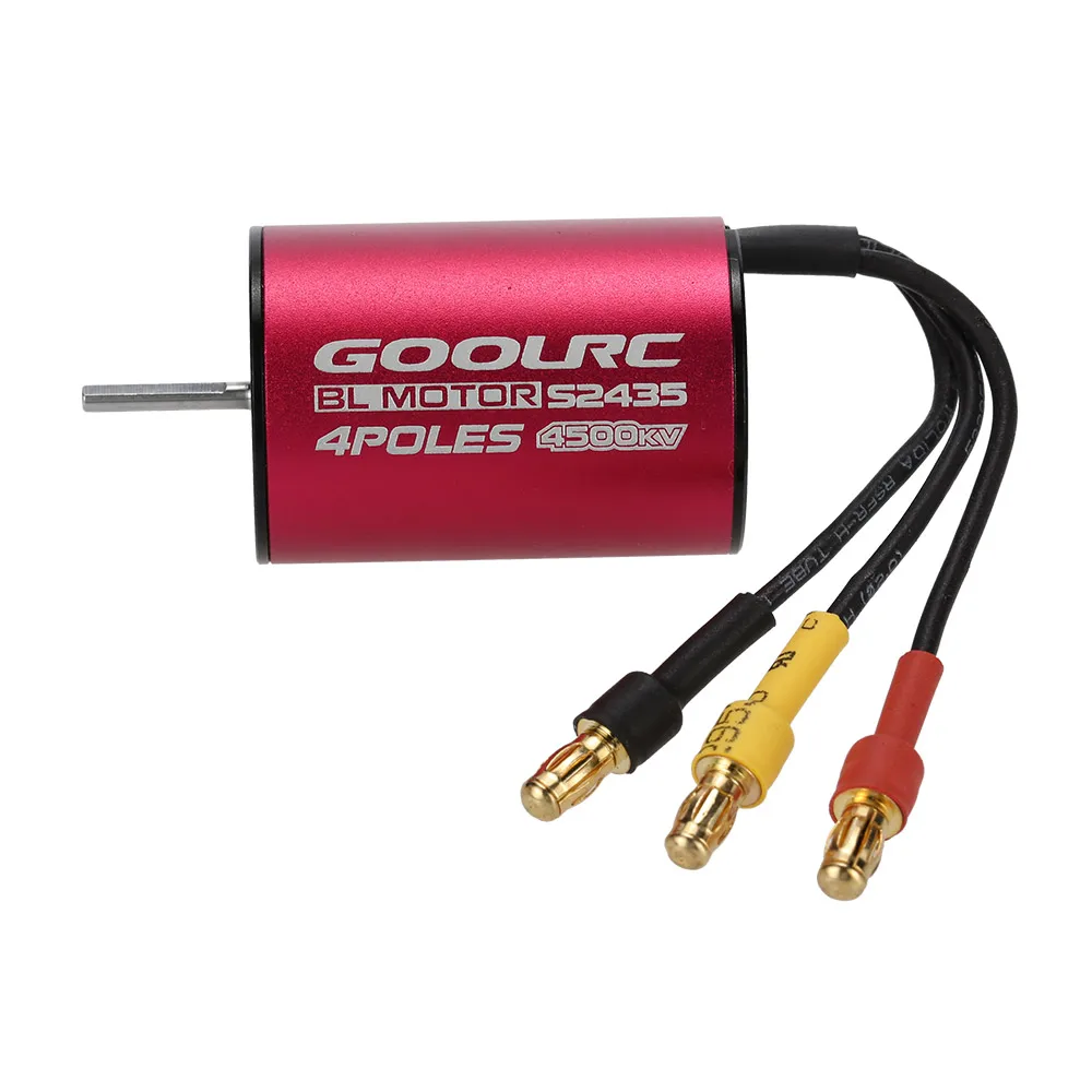 Бесщеточный двигатель GoolRC S2435 4500KV бесщеточный с металлическим приводом 2 кг