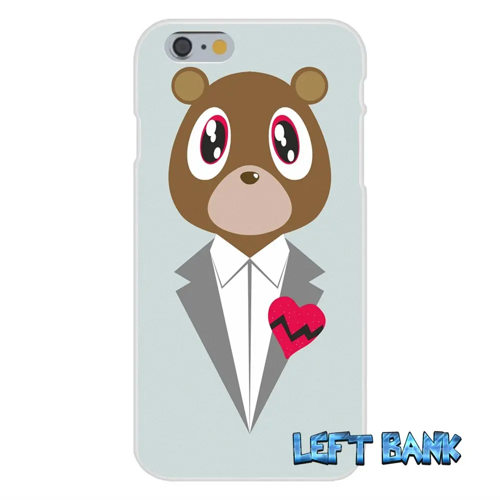 Мягкий силиконовый прозрачный чехол из ТПУ для iPhone 4 4S 5 5S 5C SE 6 6S 7 Plus 808S Kanye West и