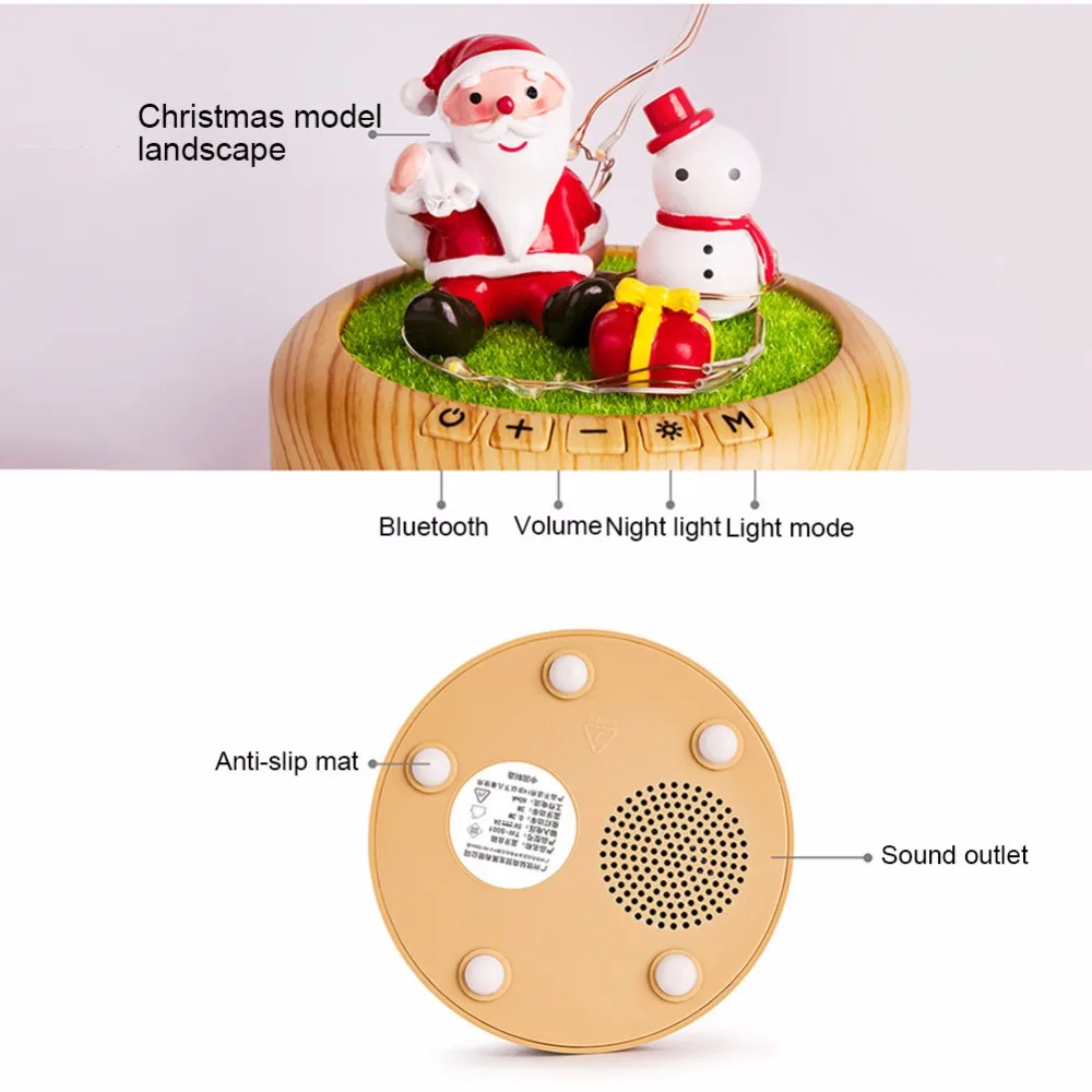 Датчик с Bluetooth музыкальным светодиодным ночным светом Новинка USB ландшафтное