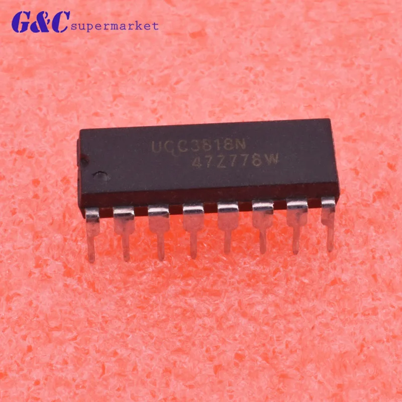 1/5 шт UCC3818N 16 контактов IC BiCMOS POWER FACTOR PREREGULATOR хорошее качество TI|Интегральные схемы| |