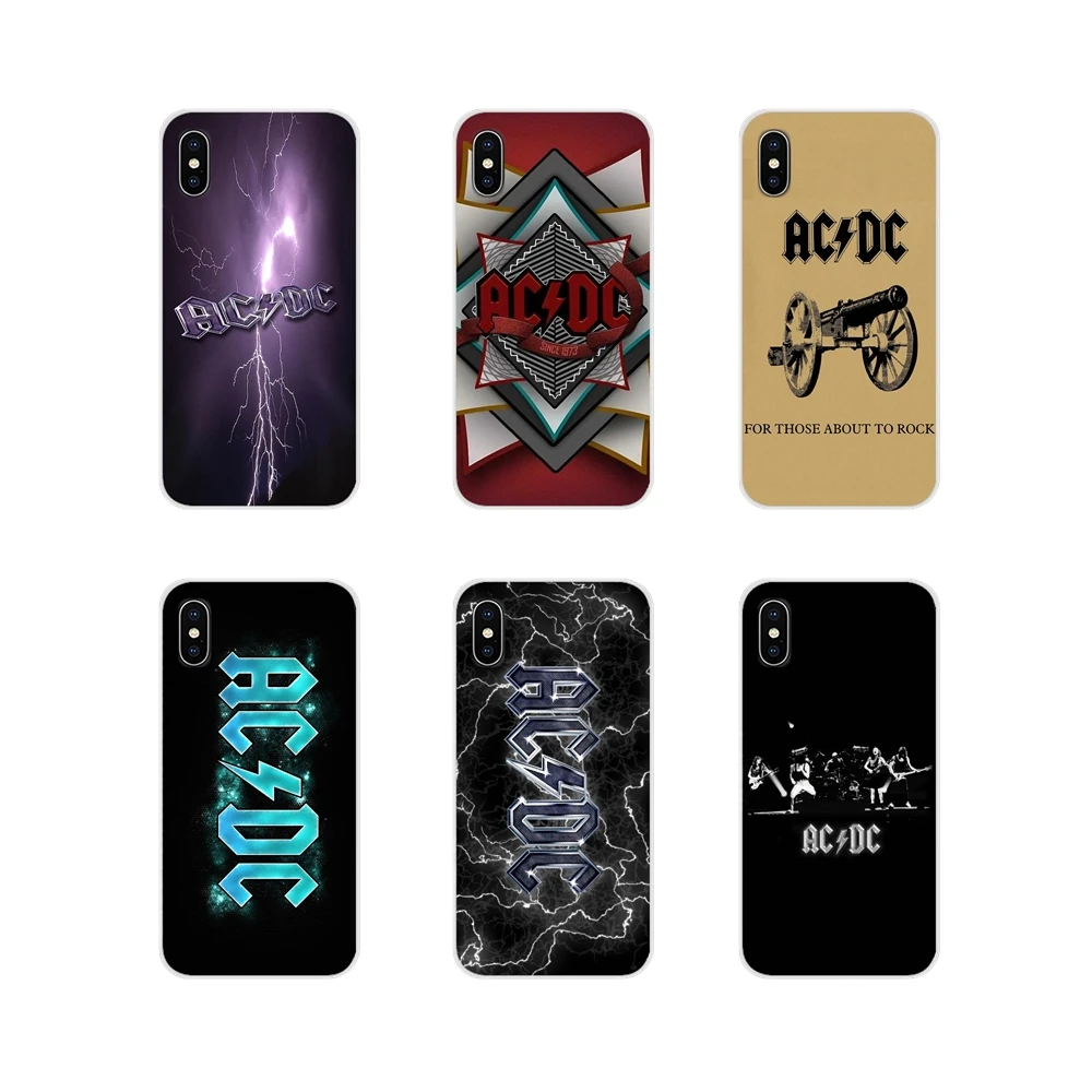 Для Apple iPhone X XR XS MAX 4 4S 5 5S 5C SE 6 6S 7 8 Plus ipod touch ac dc плакат ACDC тяжелый металлический чехол