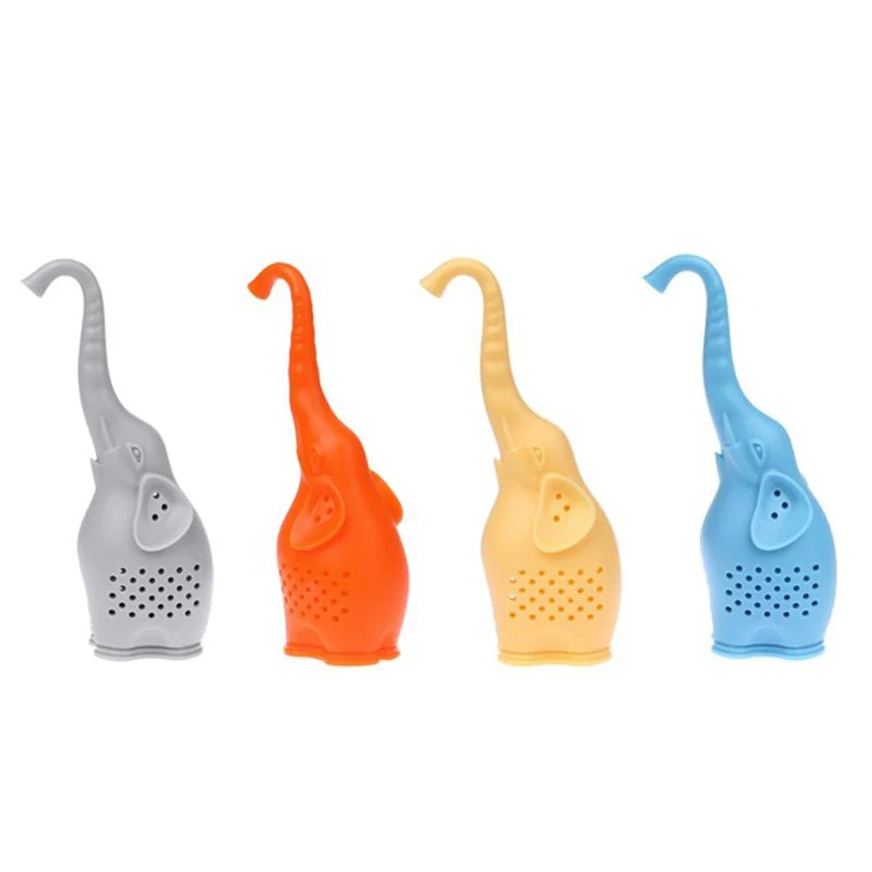 Кофе Чай Stainer многоразового использования милый слон Infuser свободный фильтр