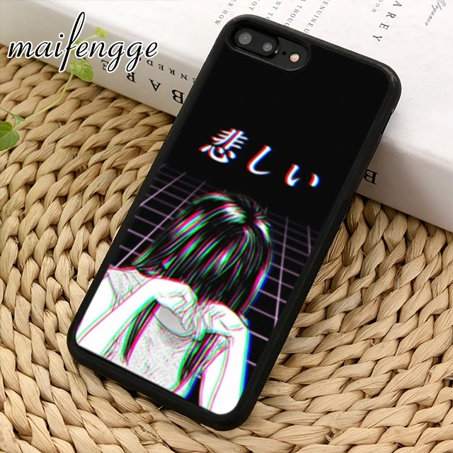 Maifengge грустный японский аниме эстетика F01 чехол для телефона iPhone 5 6 6s 7 8 plus 11 12 Pro X XR