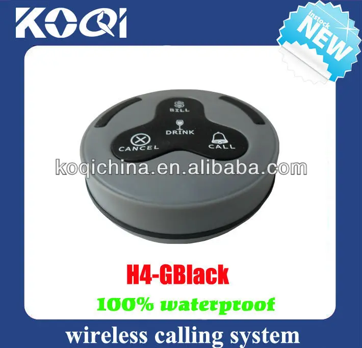 Wireless Call Bell System Cafe Kitchen Equipment Staff Pagers Table Buzzer (2 display 3 wrist watch 50 call button) | Компьютеры и