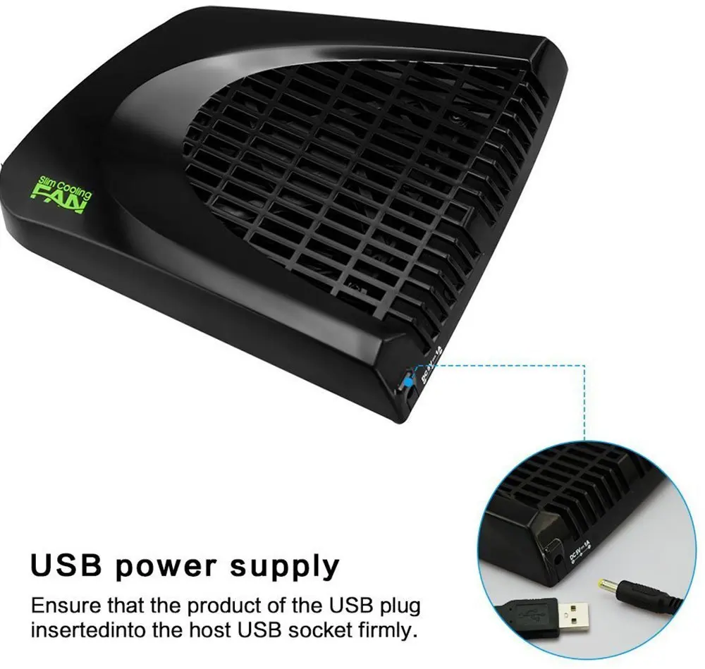 XBox вентилятор охлаждения для Xbox 360 Slim USB UP Вентилятор внешней стороны тепло