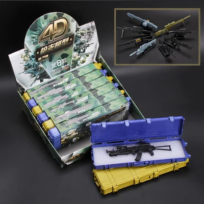 8 коробок 1:6 4D сборный пластиковый пистолет Модель 2 го поколения 1/6