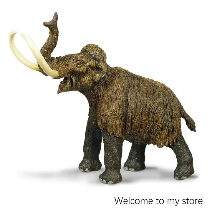 

pvc figure model toy Simulation animal model ancient times ice age mammoth child toy gift