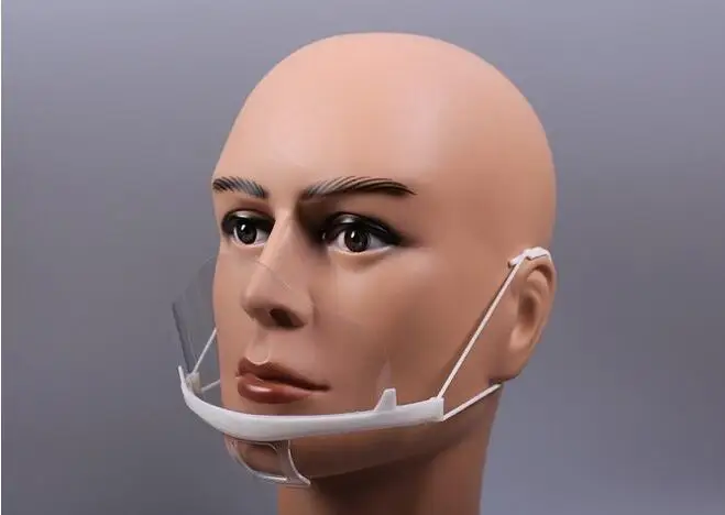 5 шт./лот прозрачная маска стоматологические врачи пластиковая еда гостиница