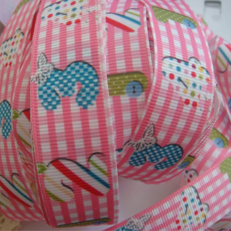 Корсажная лента Z222 с рисунком 5 ярдов 22 мм 7/8 дюйма|grosgrain ribbon|5 yardribbon ribbon |