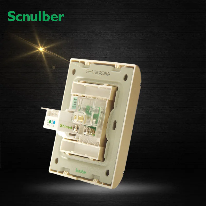 Домашнее Шампанское Один IP ТВ SetTop коробка розетка и один телефон RJ11 4p настенный