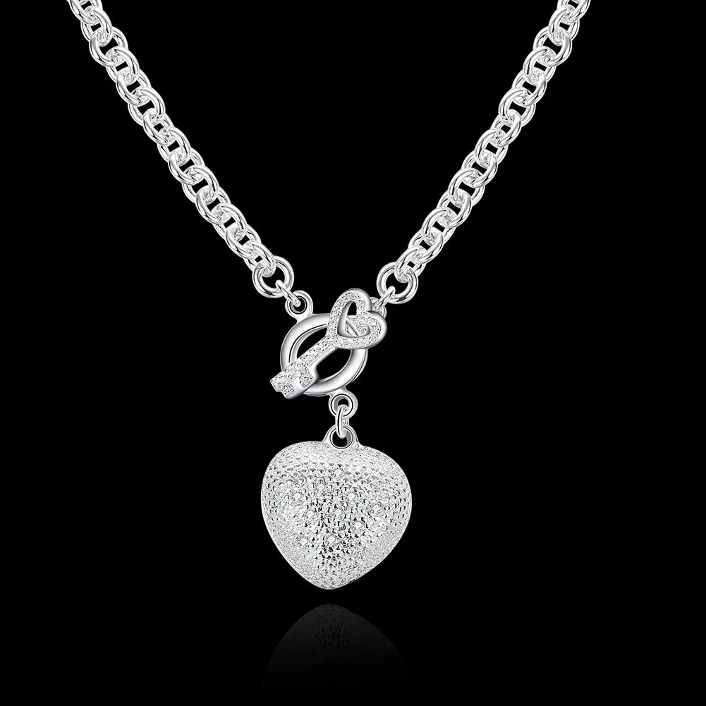 Сердце замок sautoirs kette ожерелья и кулоны colgante женщин Баян мужской en argent с