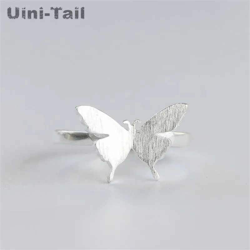 Uini Tail классическое хит продаж простое серебро 925 пробы с начесом бабочкой