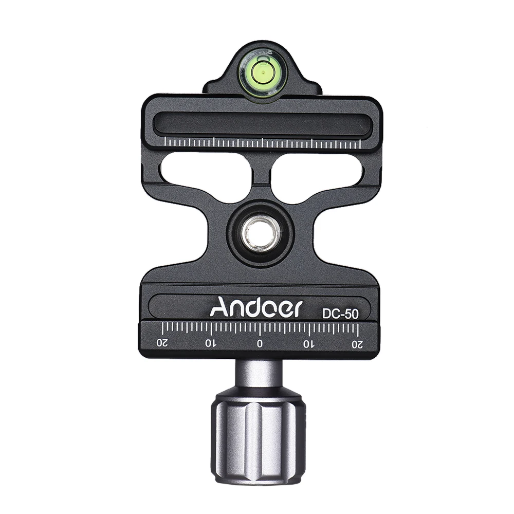 Andoer DC-50 быстроразъемный зажим типа 1/4 &quot&amp 3/8&quot винтовое отверстие для Arca Swiss Standard