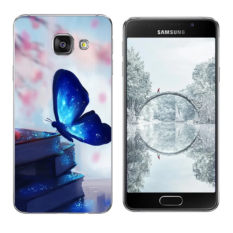 Чехол для Samsung A3 2016 мягкие силиконовые чехлы телефонов с принтом скейтборда Galaxy