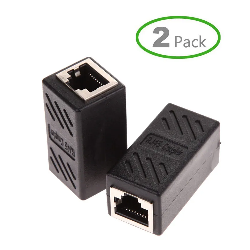 Лидер продаж 2017 2 упаковки соединитель RJ45 линейный Cat7/Cat6/Cat5e удлинитель кабеля