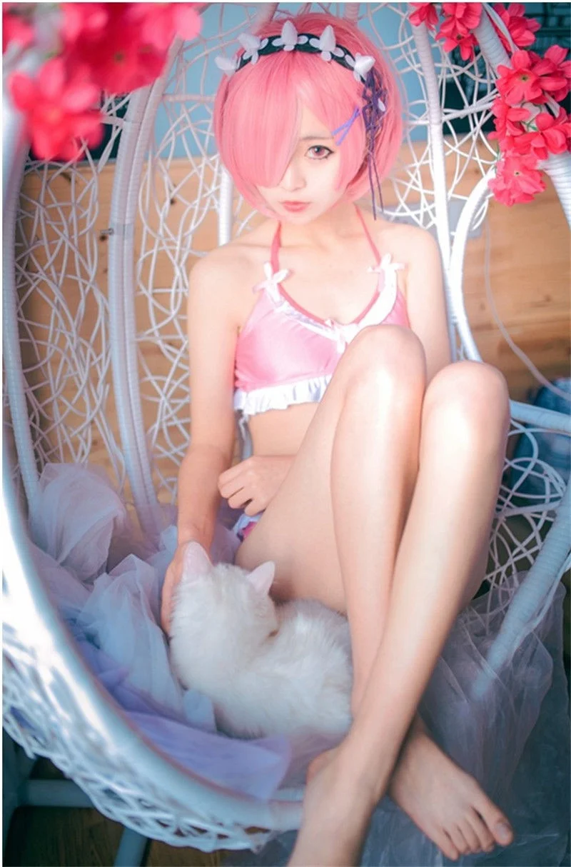 Re:Zero Ram Rem костюмы для косплея комплекты бикини бюстгальтер нижнее белье штаны