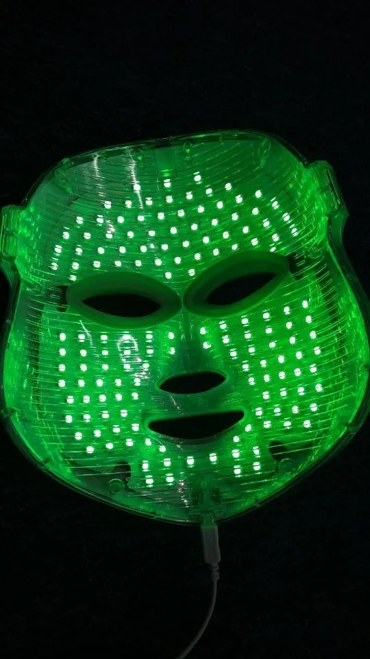 

Upgraded Gold Photon LED Facial Mask Skin Rejuvenation Anti-Aging Beauty Therapy 3 Colors Light for Home Use Beauty Instrument