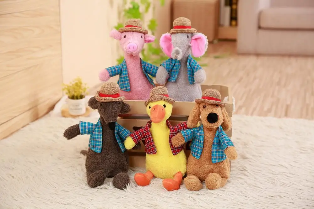 2019 New 25cm Hat Animal Doll Plush Toy Baby to Send Children Birthday Gifts Halloween Home Supplies | Игрушки и хобби